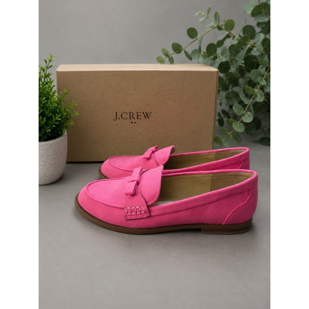 J. Crew Suede Bow Loafers 8 - Picture 2 of 8
